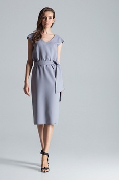Rochie de zi model 135794 Figl, gri, M Rochie de zi model 135794 Figl, gri, M