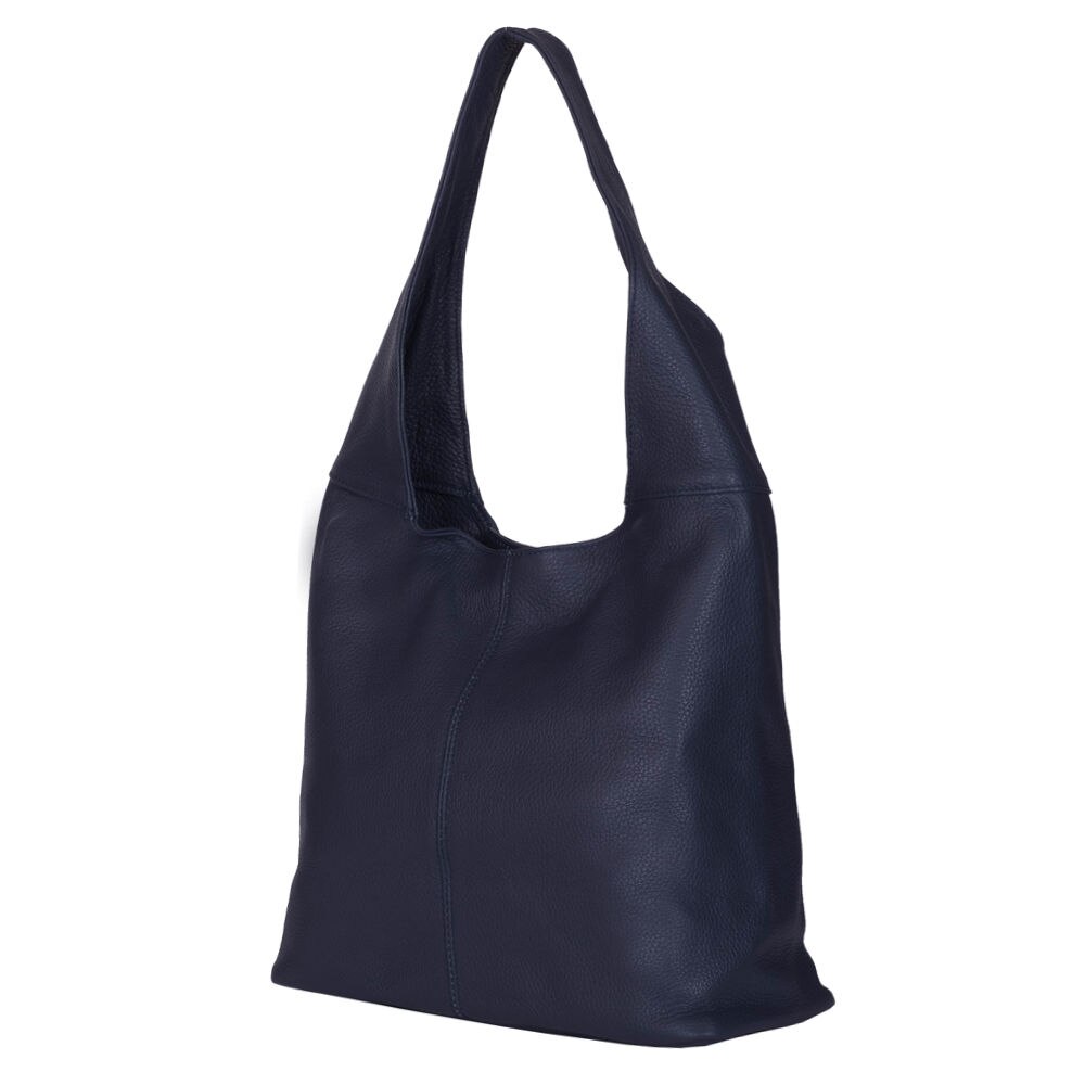 Geanta dama din piele naturala Aida bleumarin