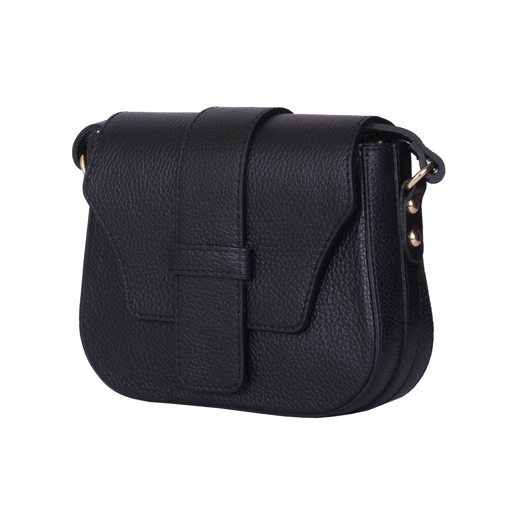 Poseta din piele naturala Tracy neagra