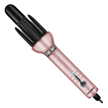 Ondulator profesional automat Artero, Twister, Ceramica, Turmalina, 230 ° C, Negru/Roz Ondulator profesional automat Artero, Twister, Ceramica, Turmalina, 230 ° C, Negru/Roz