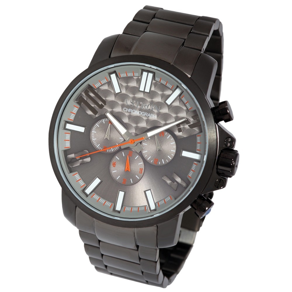 Ceas barbatesc, ASTRON, Analog, Casual, Quartz, Gri, Gunmetal, Inox, curea din Inox, dimensiune carcasa 5.1 cm