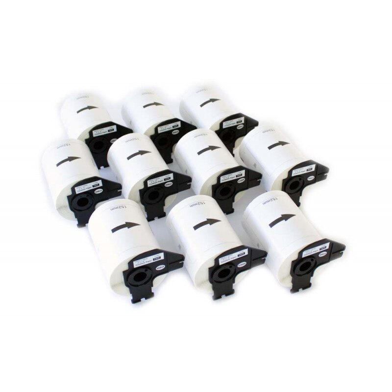 Set 10 Banda/Rola DK11241 102mmX152mm etichete Alb pentru BROTHER P-Touch QL1000 Series /QL 1050 / QL 1050 N / QL 1060 N