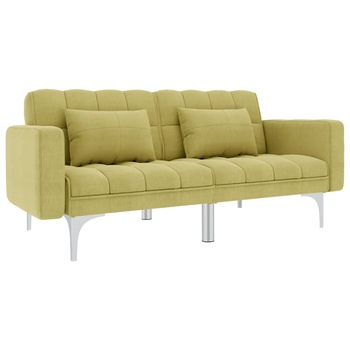 Canapea extensibila, vidaXL, Textil, 175,5 x 84 x 79,5 cm, Verde Canapea extensibila, vidaXL, Textil, 175,5 x 84 x 79,5 cm, Verde