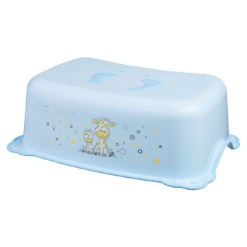 Inaltator anti-derapant pentru toaleta si chiuveta Maltex Baby Giraffe Blue Inaltator anti-derapant pentru toaleta si chiuveta Maltex Baby Giraffe Blue