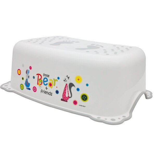 Inaltator/taburet pentru toaleta si chiuveta, antiderapant, Bear & Friends, Maltex Baby