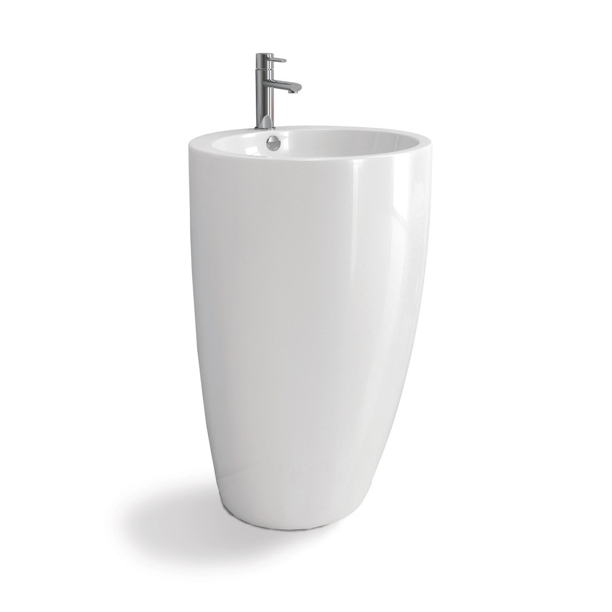 Lavoar din portelan Karag, Trocadero, 47x47 cm, Alb