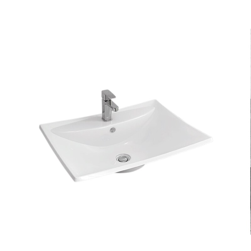 Lavoar din portelan Karag, LT-1015, 62x42 cm, Alb