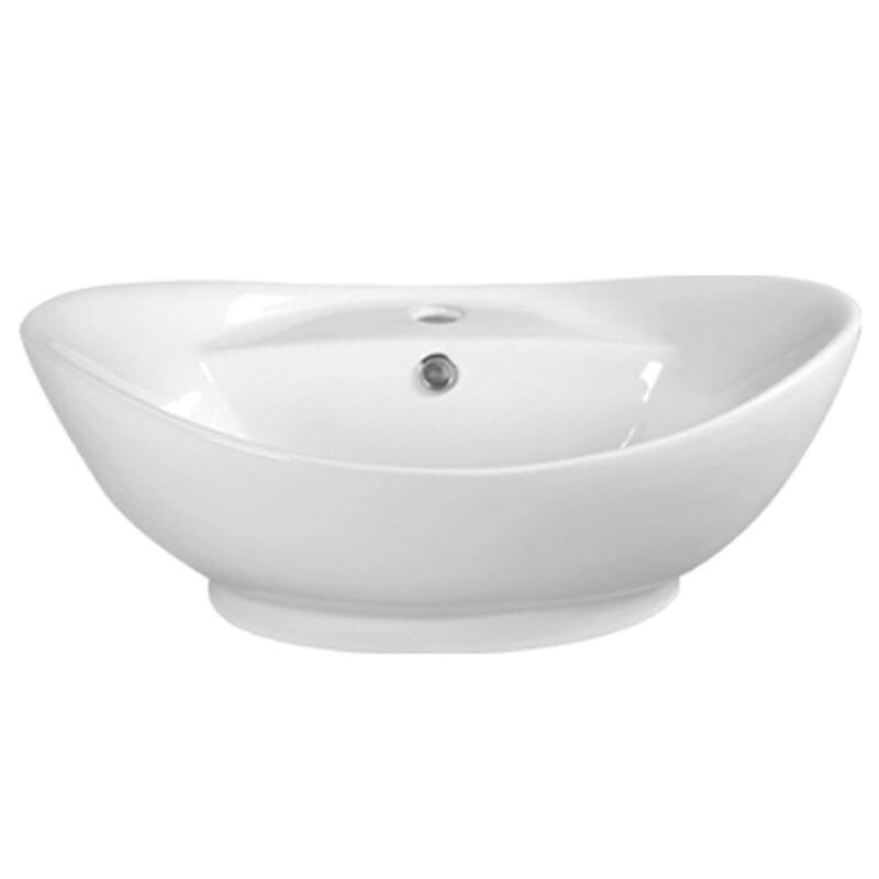 Lavoar Karag LT-3072, Portelan, Oval, 61x50 cm, Alb
