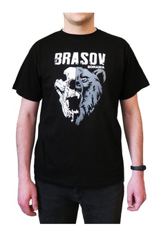 Tricou barbati, ZeBrasov, Negru Tricou barbati, ZeBrasov, Negru