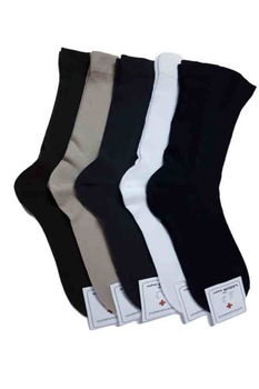 Set 3 perechi, Sosete medicinale fara elastic, LAROM, Multicolor Set 3 perechi, Sosete medicinale fara elastic, LAROM, Multicolor