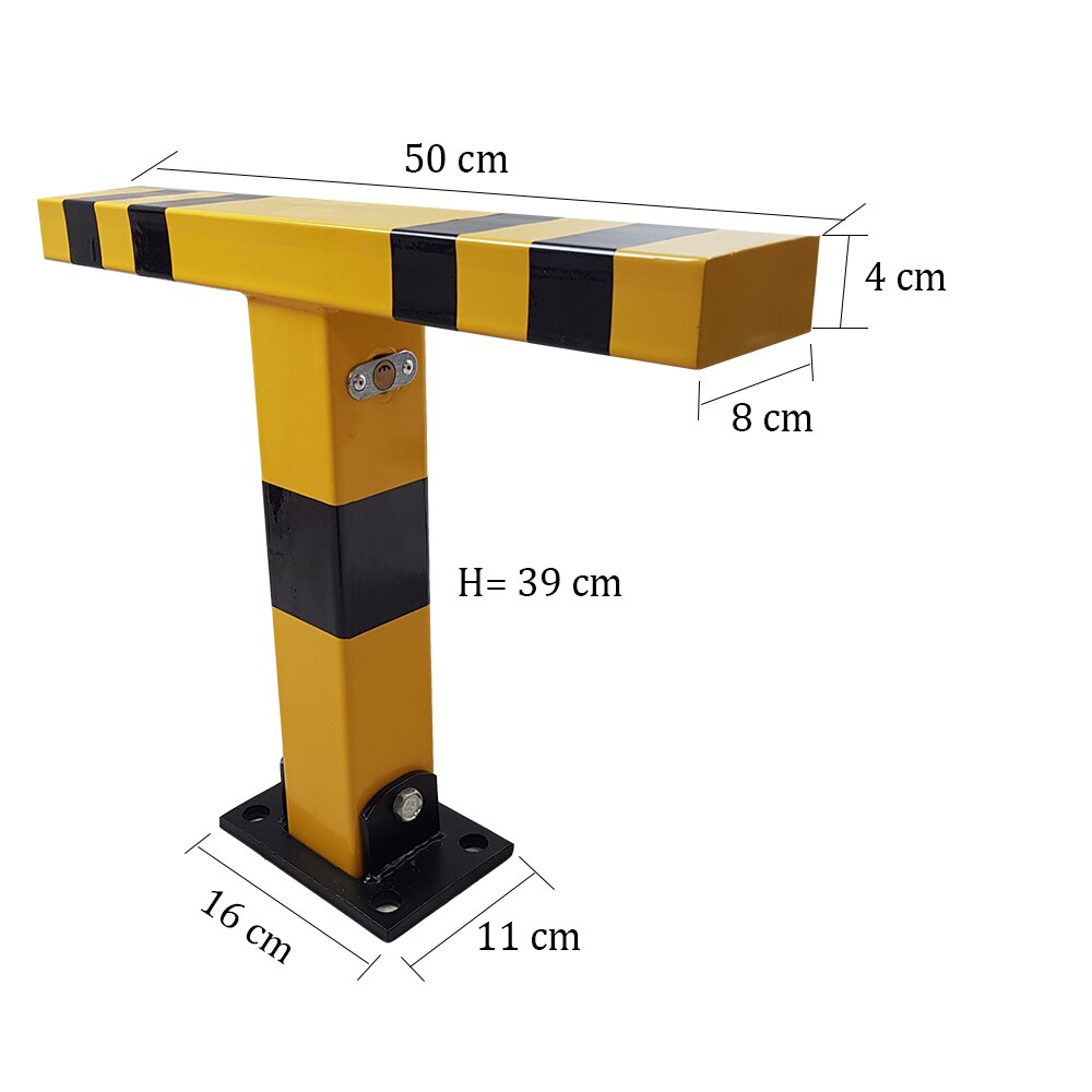 Blocator loc parcare manual tip T cu cheie