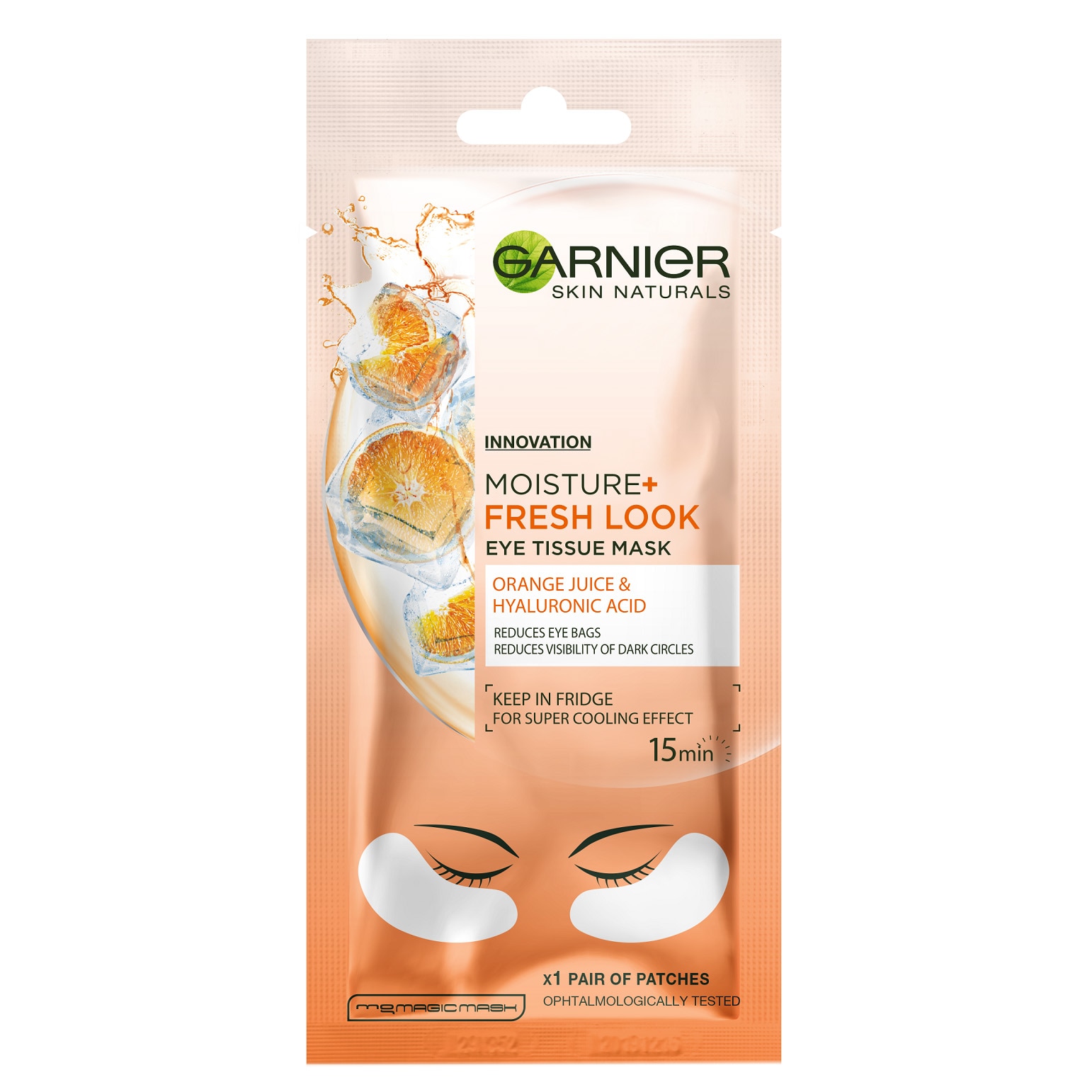 Garnier masca pentru ochi - Skin Naturals Eye Tissue Mask For Dark Circles - PINK PANDA