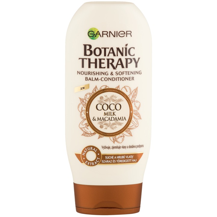 Garnier Botanic Therapy Balzsam Kókusztejjel & Makadámdió-Olajjal, 200 ml