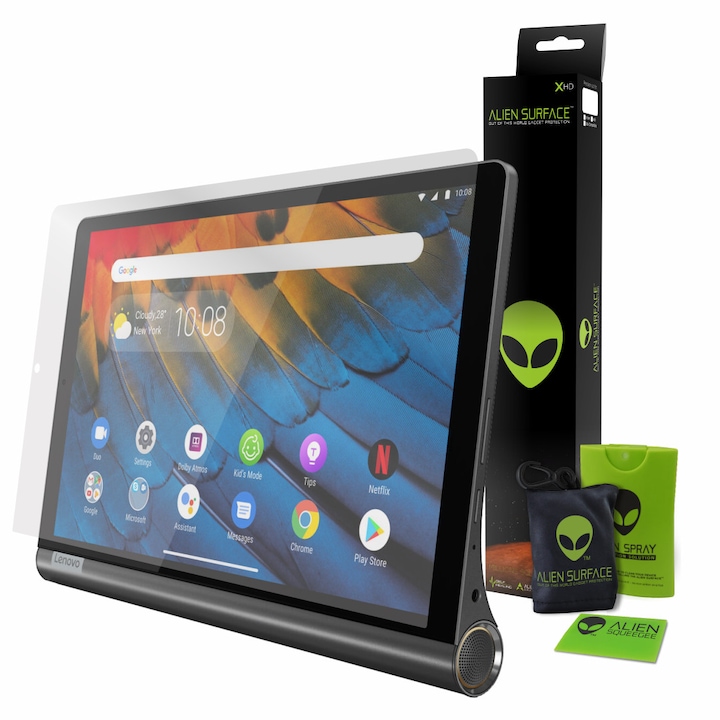 Folie Alien Surface HD, Lenovo Yoga Smart Tab S10 10.1 (YT-X705F), protectie ecran + Alien Fiber