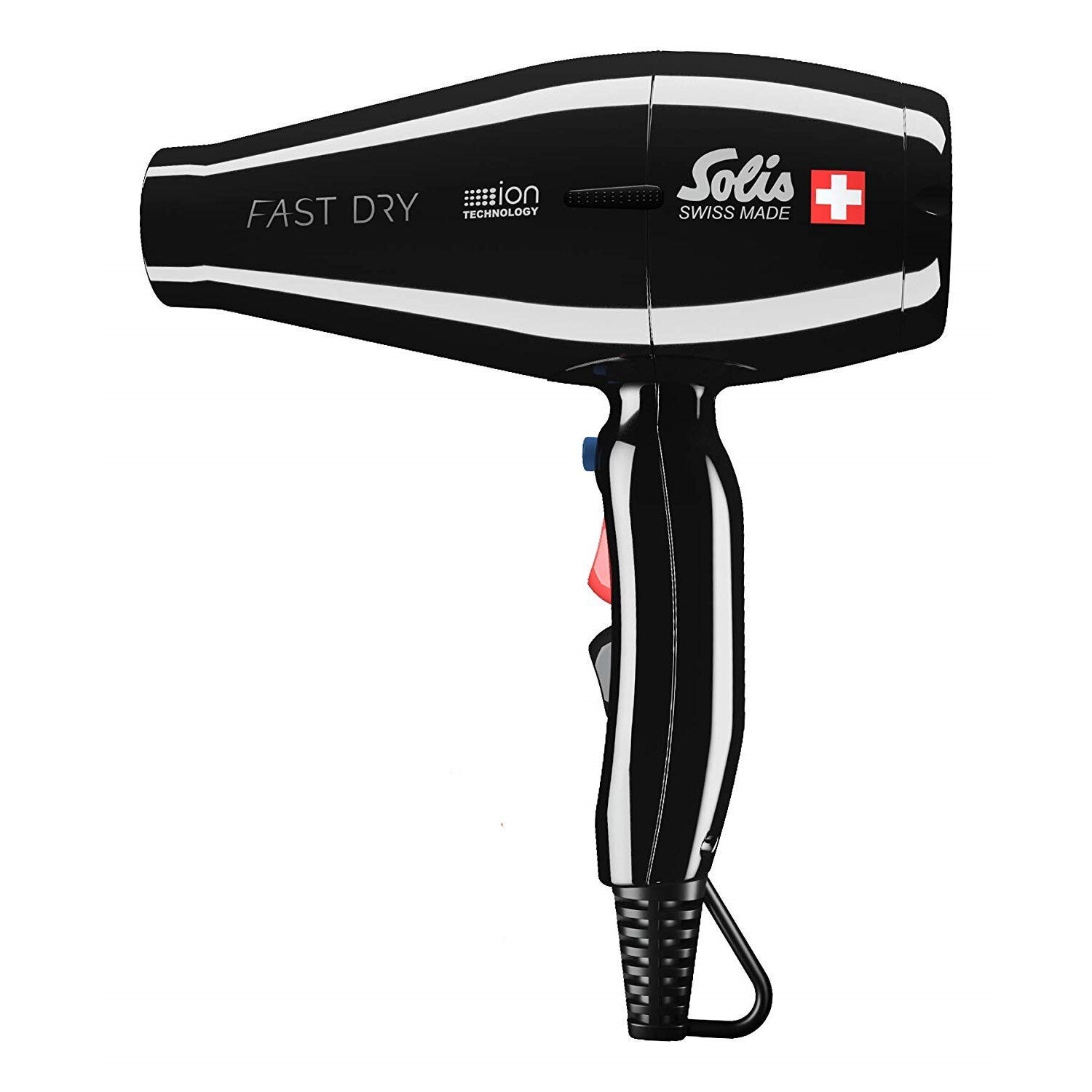 Uscator de par Solis Fast Dry, 2200W, tehnologie ionica, 2 trepte viteza, 3 trepte temperatura, concentrator, negru
