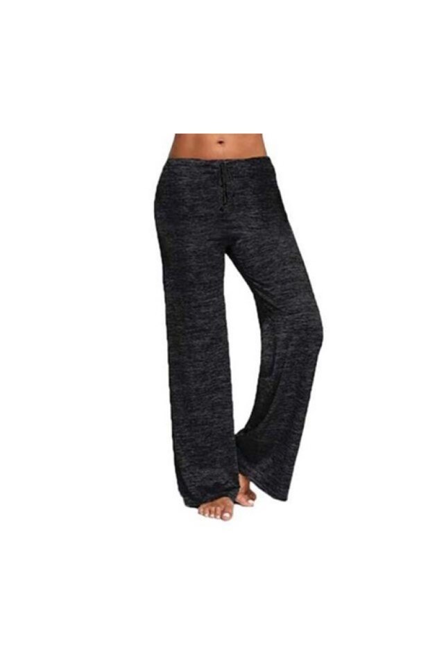 Pantaloni de Pijama Dama Evazati, Gri inchis