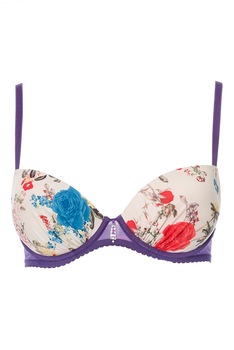 Sutien cu burete subtire si microfibra din colectia frantuzeasca de Lux, Bon-Bon Wonderland, Mov, 75B Sutien cu burete subtire si microfibra din colectia frantuzeasca de Lux, Bon-Bon Wonderland, Mov, 75B