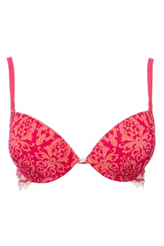 Sutien din microfibra, cu push-upl, Intimamoda 5546, Roz/Alb Sutien din microfibra, cu push-upl, Intimamoda 5546, Roz/Alb