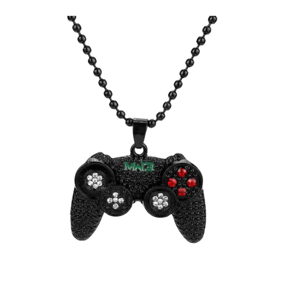 Lant cu pandantiv Controller hip-hop, negru