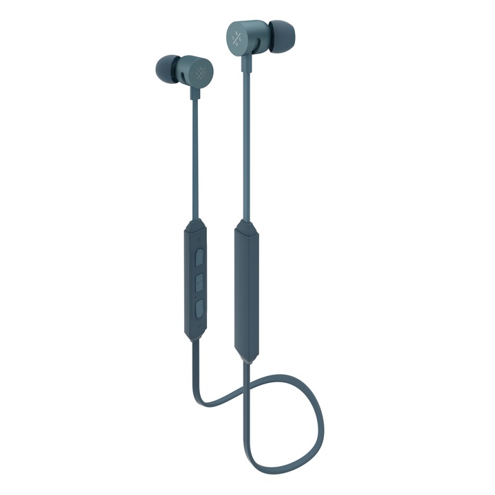 Casti In Ear Kygo E4/600 Storm Grey, Bluetooth, Gri Petrol