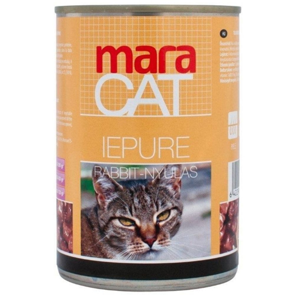 Hrana umeda pentru pisici Mara Cat, Iepure, 6 x 415g