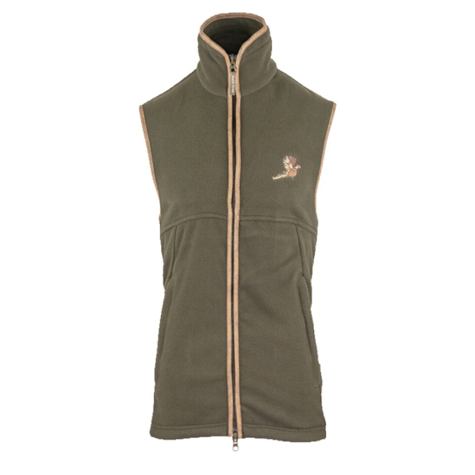 Vesta Fleece Jack Pyke cu fazan, verde, Verde, M