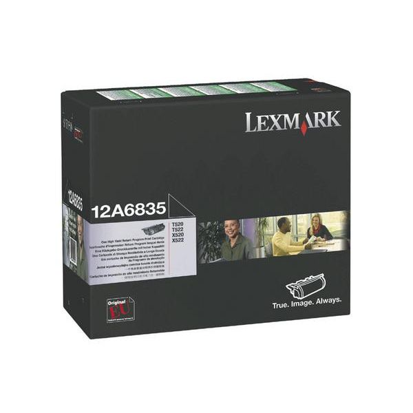 Toner, Lexmark, Lexmark 12A6844, Black