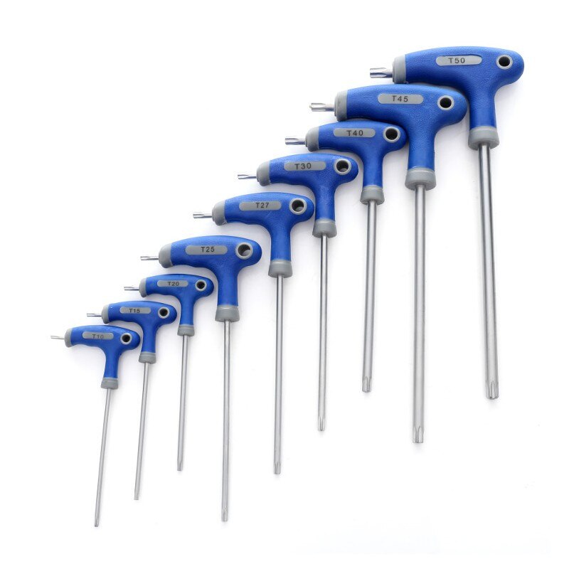 Set chei torx cu maner plastic 9 elemente KraftDele KD10247 - eMAG.ro