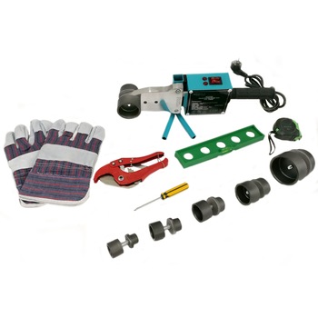 Trusa pentru sudat tevi PPR Detoolz DZ-EI100, 1500 W, 220 V, 2 trepte de putere, 300°C temperatura maxima Trusa pentru sudat tevi PPR Detoolz DZ-EI100, 1500 W, 220 V, 2 trepte de putere, 300°C temperatura maxima