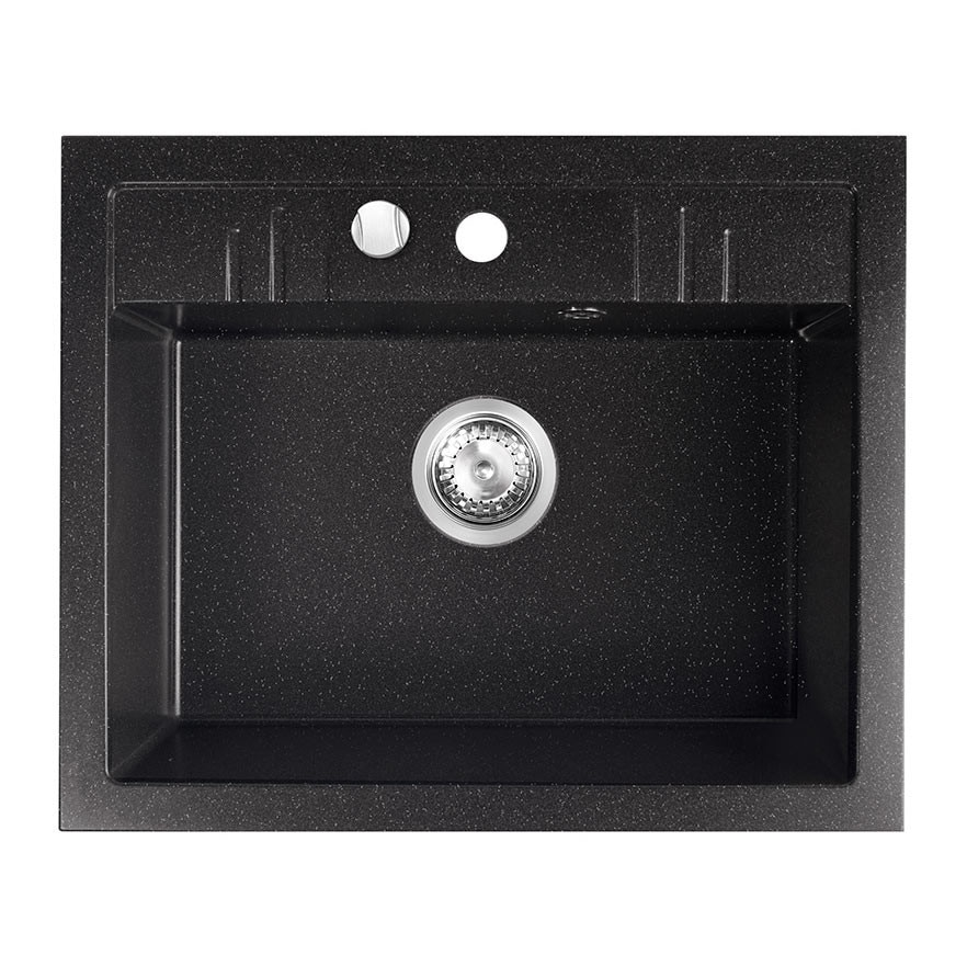 Chiuveta granit 58*48 1 cuva Ferro , grafite lucios