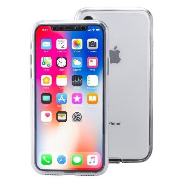 Husa protectie 360° Fully PC & Glass (fata + spate) pentru iPhone XR, transparenta