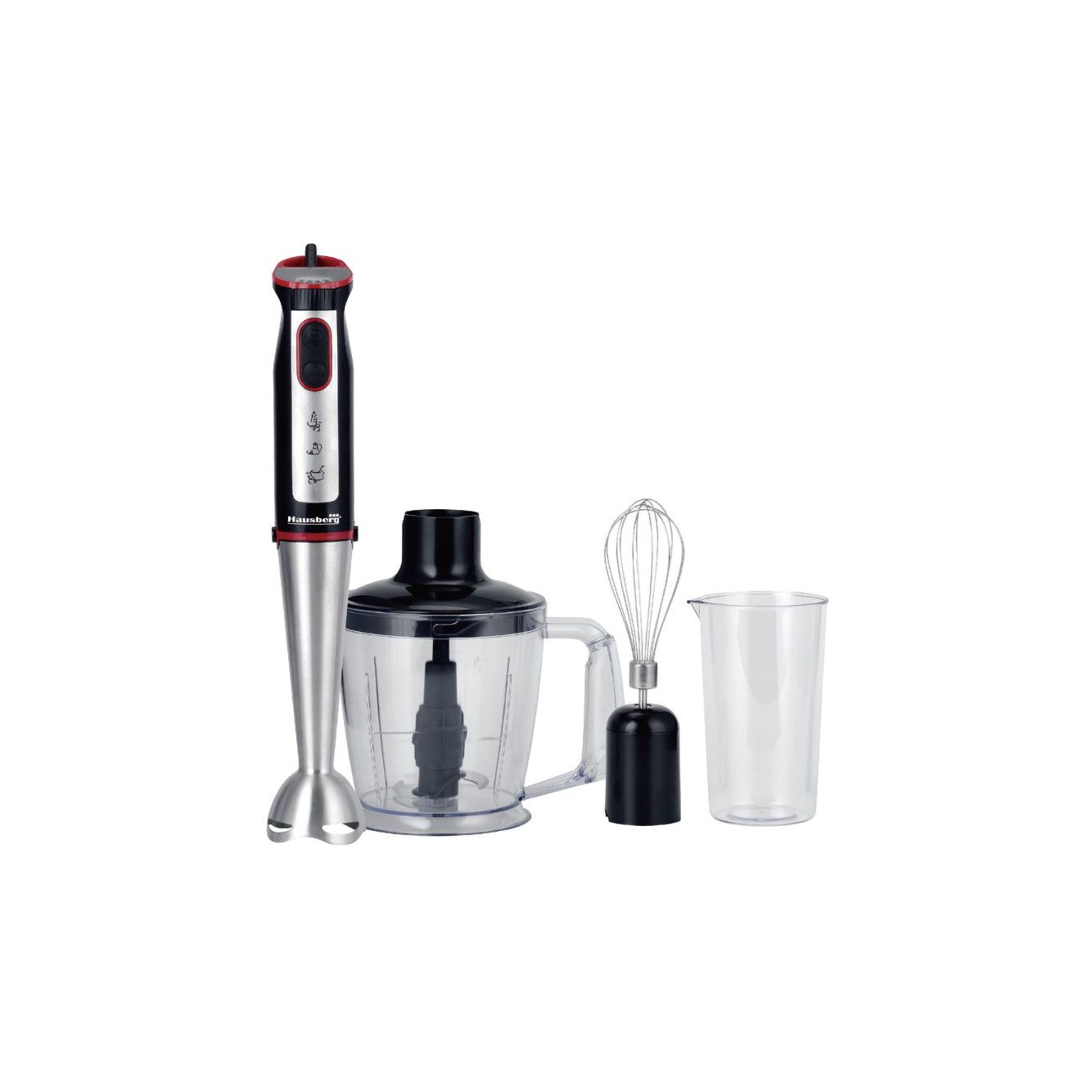 Mixer vertical 4 in 1, Cana, Tel, Tocator, 5 trepte de viteza + turbo, 1000 W, Negru, Urban Trends ®