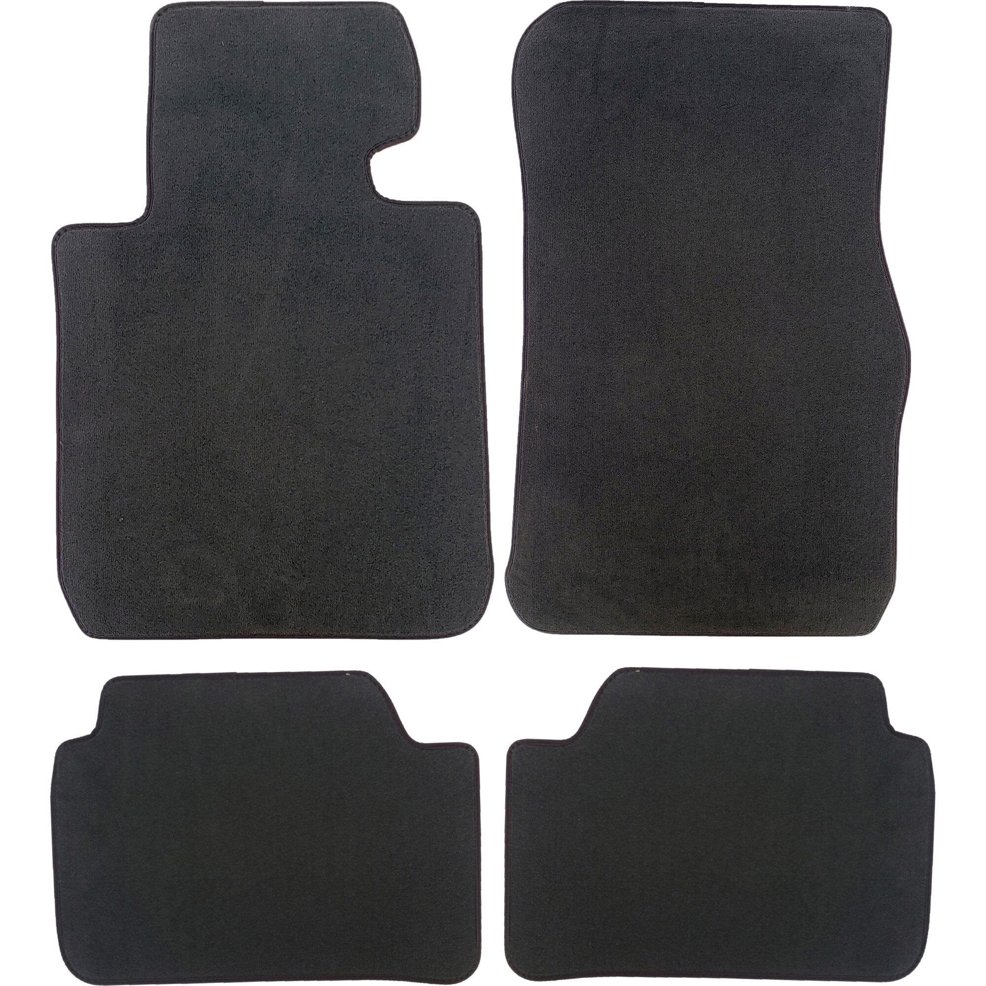 Set 4 covorase textil fata spate originale BMW, compatibile BMW Seria 1 F20 F21, cu accesorii prindere, negru antracit