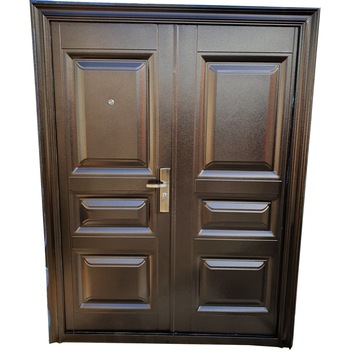 Usa metalica dubla de exterior cu izolatie si vizor Novo Doors ND5001 ,deschidere stanga, 1 yala, dimensiune 200X150 centimetri,tabla 0.7 mm, balamale si clanta incluse, toc de 7 centimetri, pentru case, Maron Usa metalica dubla de exterior cu izolatie si vizor Novo Doors ND5001 ,deschidere stanga, 1 yala, dimensiune 200X150 centimetri,tabla 0.7 mm, balamale si clanta incluse, toc de 7 centimetri, pentru case, Maron