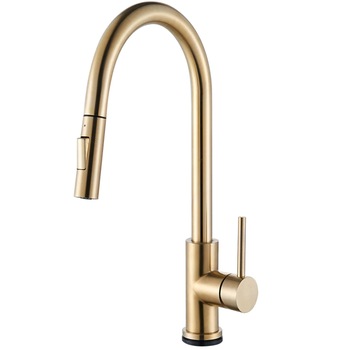 Baterie bucatarie aurie, profesionala, cu senzor de pornire la atingere,cu dus extractibil si pipa flexibila, 2 functii de curgere a apei, cu touch control Baterie bucatarie aurie, profesionala, cu senzor de pornire la atingere,cu dus extractibil si pipa flexibila, 2 functii de curgere a apei, cu touch control