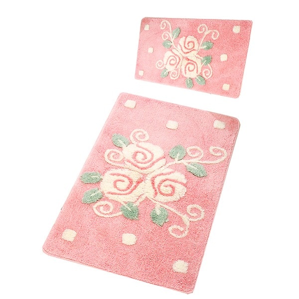 Covorase de baie, Set 3, JARDEN ROZ, Chilai Home
