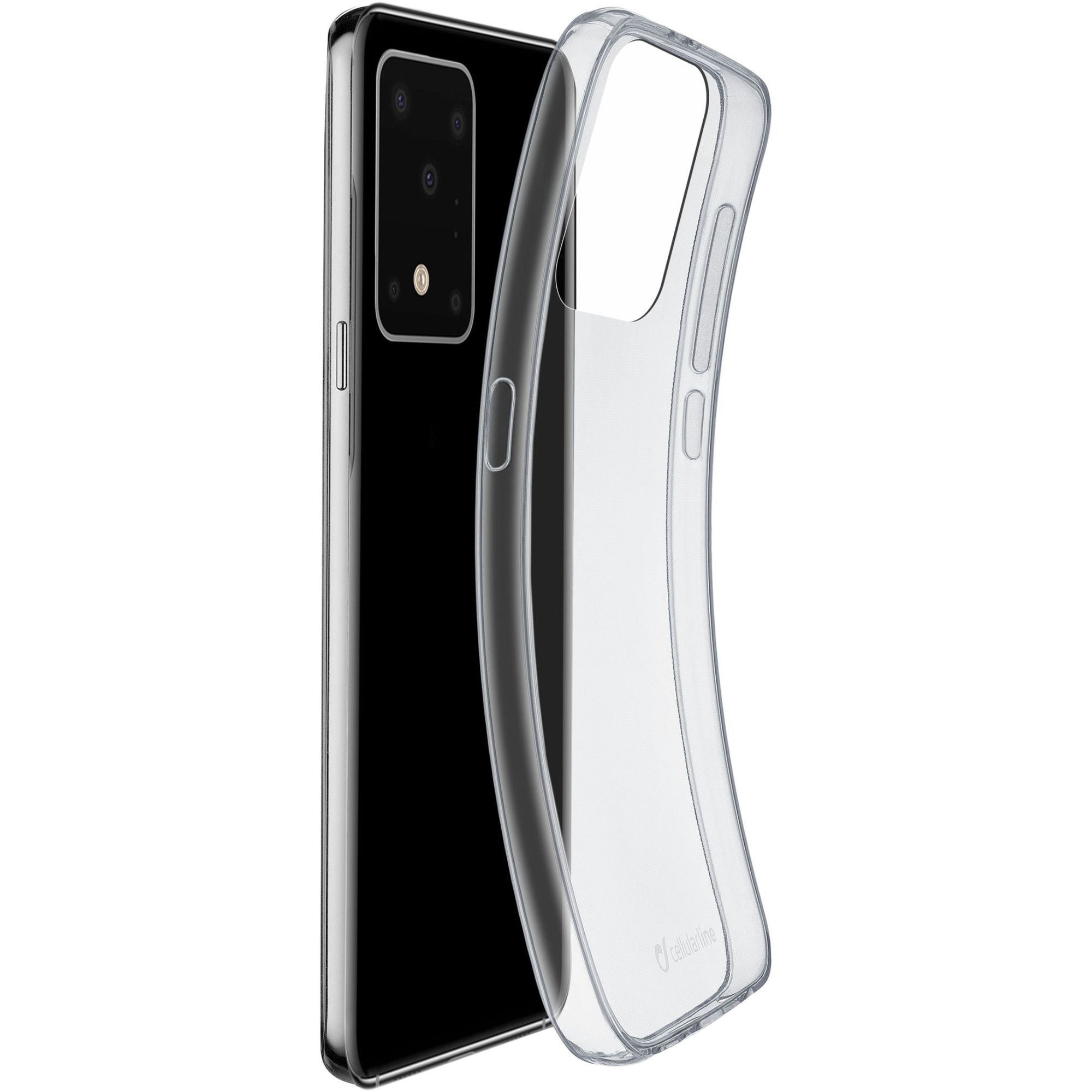 Husa de protectie Cellularline Fine Ultra Slim pentru Samsung Galaxy S20 Ultra, Transparent