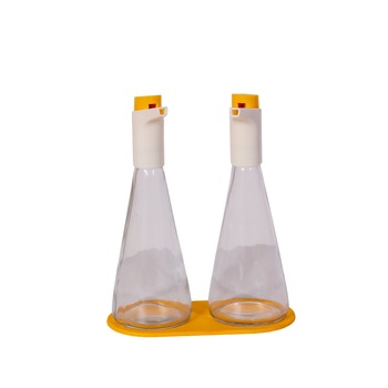 Set 2 oliviere din sticla,capac plastic cu buton,300 ml Set 2 oliviere din sticla,capac plastic cu buton,300 ml
