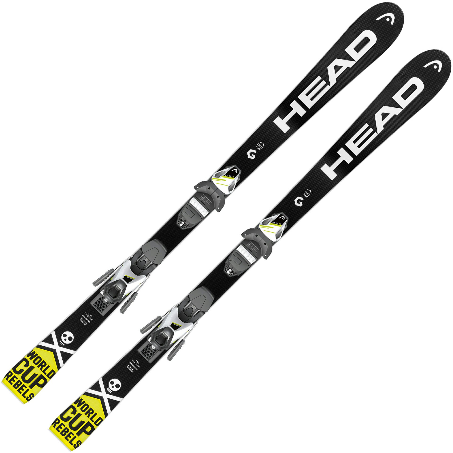 Skiuri Head WC iRace Team SLR 2 + SLR 7.5 AC BRAKE 78 [H], Black/white, lungime 120 cm