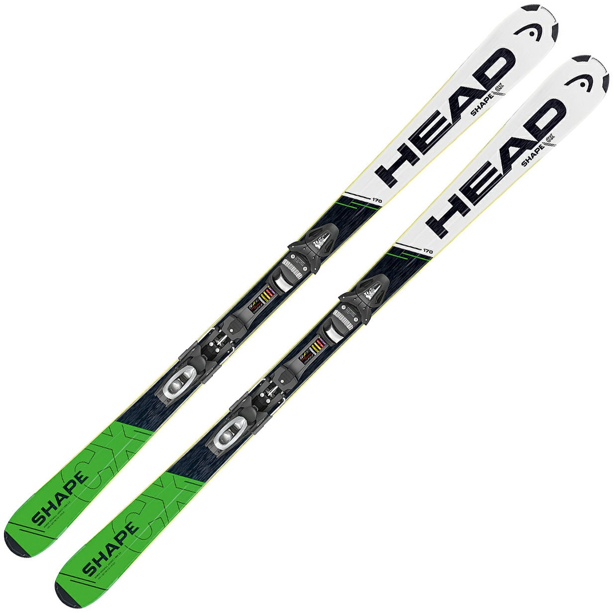 Skiuri Head Shape CX R AB + PR 10 Promo BRAKE 78 [G], White/green, lungime 170 cm