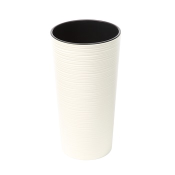 Ghiveci decorativ Lamela, Lilia dungi, Ø25xH46.5 cm, crem Ghiveci decorativ Lamela, Lilia dungi, Ø25xH46.5 cm, crem