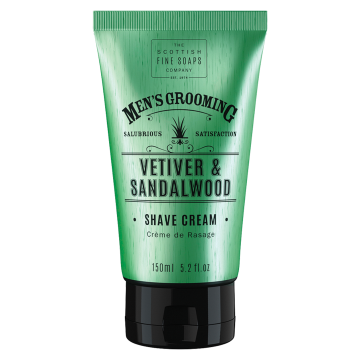 Borotvakrém, Scottish Fine Soaps, Vetiver & Sandalwood, 150 ml