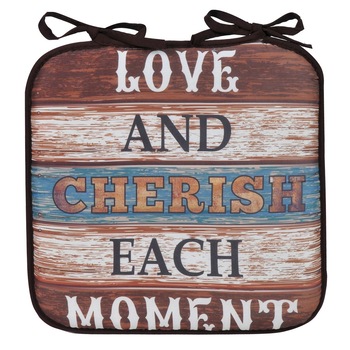 Perna Decorativa pentru Scaun, Actual Investing, model cu Mesaj, 38x38x2.5 cm Perna Decorativa pentru Scaun, Actual Investing, model cu Mesaj, 38x38x2.5 cm