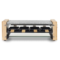 Plita Grill / Raclette electrica H.Koenig, WOD8, cu design modern, piatra granit, 8 raclette incluse, pentru 8 persoane,1200 W