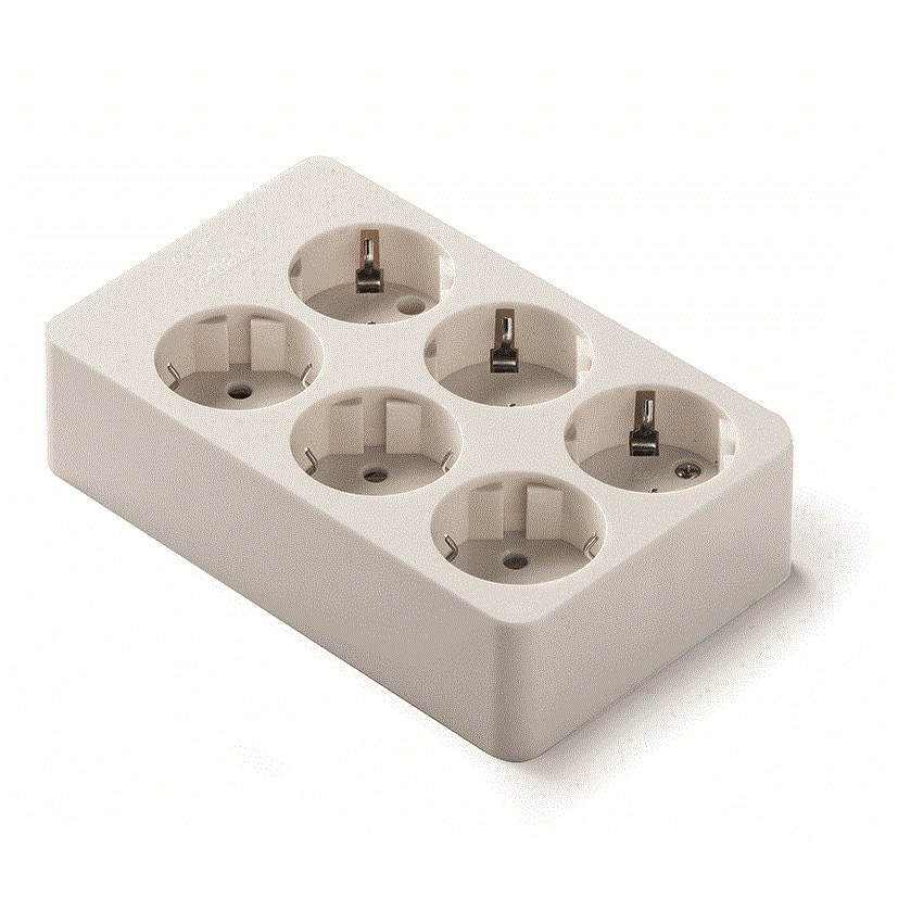 Capat prelungitor shucko sase prize 230V patrat 16A Famatel