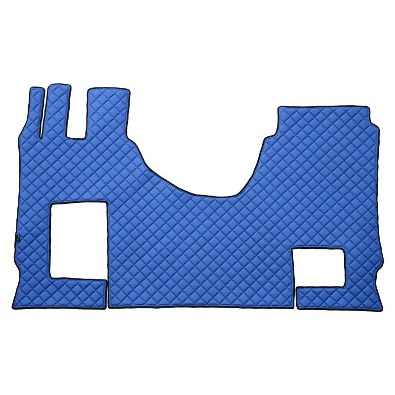 Covoras cabina camion F-Core, Piele-ECO, pentru MERCEDES ACTROS MP4 / MP5, cabina lata 250 cm, scaun pasager convertibil, Albastru