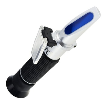 Refractometru (brixmetru) pentru must de bere (borhot) si fructe, masurare procent de zahar, scala duala, Brix 0-32 %, Densitate specifica 1.000-1.120, ATC, lampa USB light led TECKOPLUS™ Refractometru (brixmetru) pentru must de bere (borhot) si fructe, masurare procent de zahar, scala duala, Brix 0-32 %, Densitate specifica 1.000-1.120, ATC, lampa USB light led TECKOPLUS™