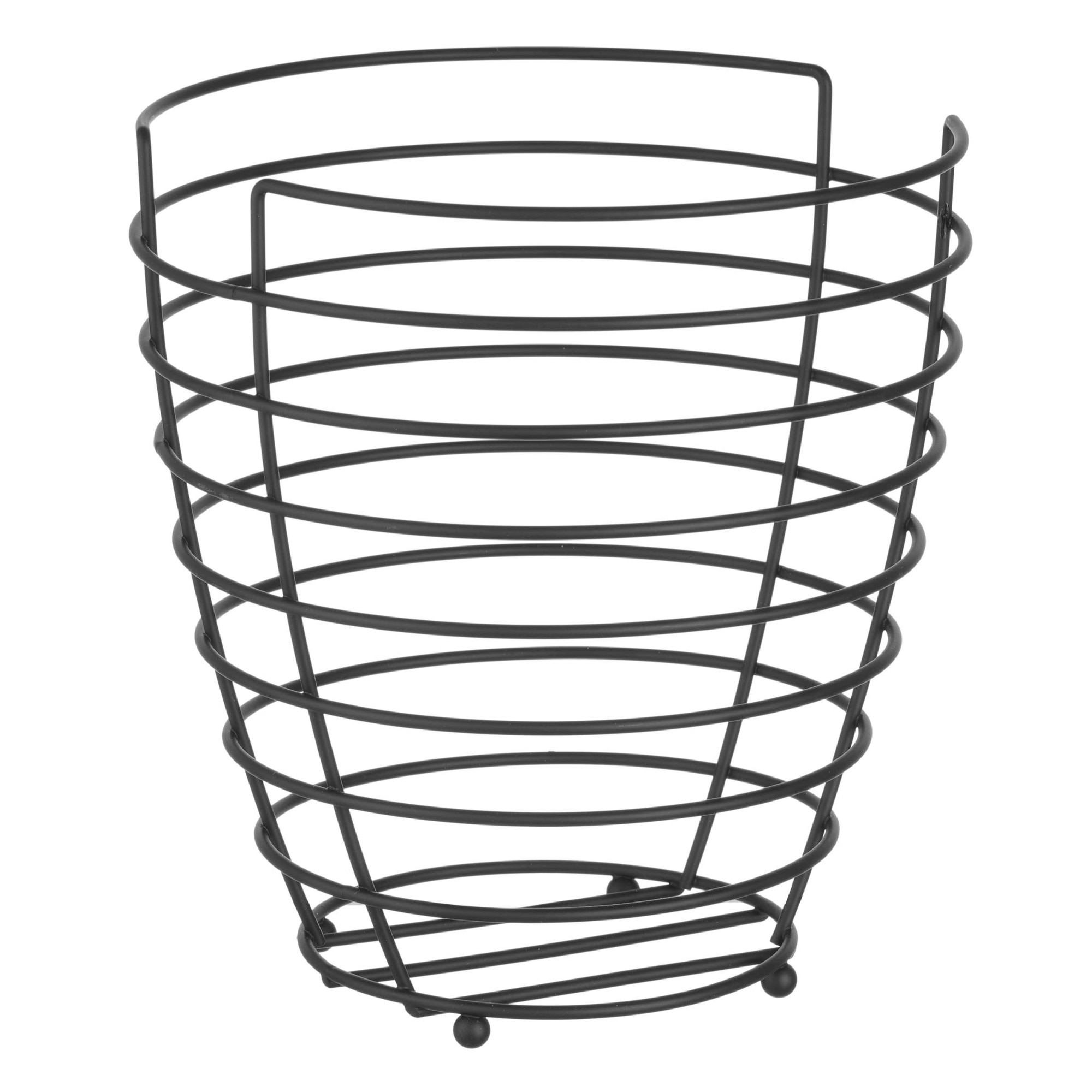 Cos negru pentru fructe, Hendi, Inox, Ø230x(H)250 mm