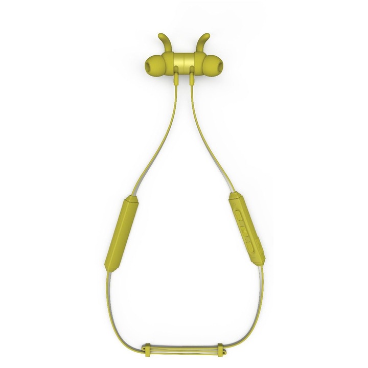 Fülbe helyezhető fejhallgató Kygo E4/1000 Lemon, Bluetooth, sárga