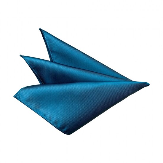 Batista buzunar costum, Onore, microfibra, turcoaz inchis, 35 x 35 cm